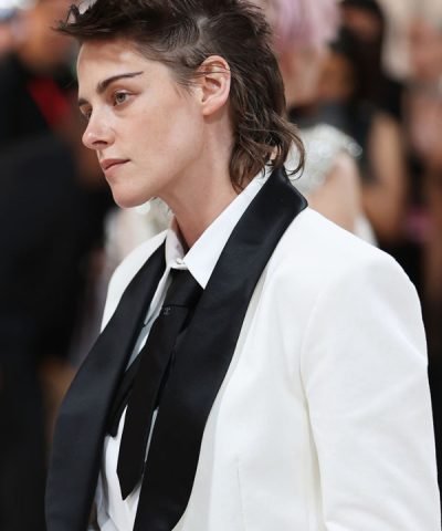 Met Gala Event (2023) Kristen Stewart White Blazer