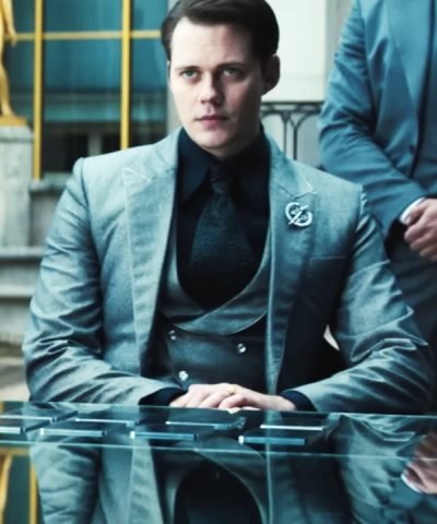 Marquis John Wick Chapter 4 (2023) Bill Skarsgård Grey Suit