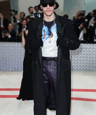 Met Gala (2023) Pete Davidson Black Long Coat