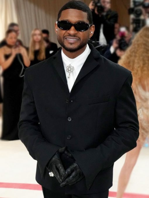 American Singer Usher Met Gala 2023 Black Blazer