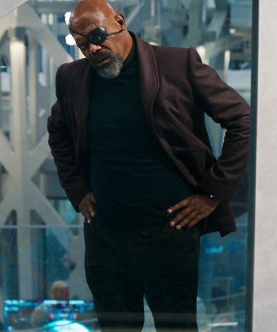 Nick Fury The Marvels (2023) Samuel L. Jackson Brown Blazer