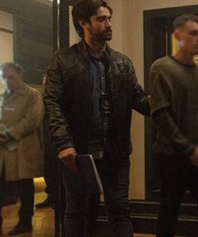 TV Series Muted (2023) Aitor Luna Black Leather Jacket