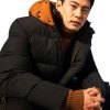 Movie Past Lives (2023) Hae Sung Black Hooded Coat