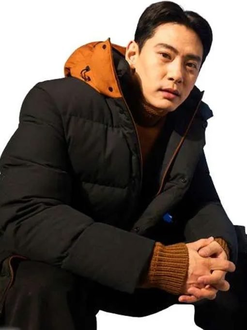 Movie Past Lives (2023) Hae Sung Black Hooded Coat