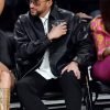 NBA Play Of Lakers (2023) Bad Bunny Black Leather Jacket