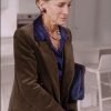 Carrie Bradshaw And Just Like That (2021) Sarah Jessica Parker Velvet Blazer