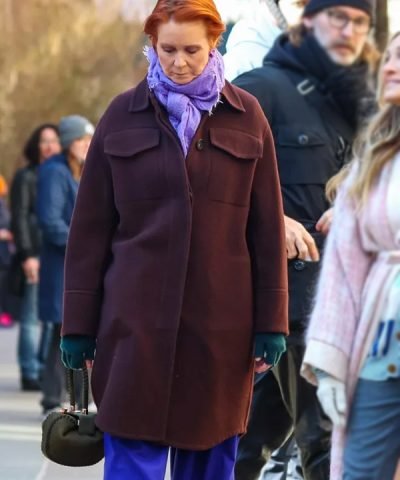 Miranda Hobbes Brown Wool Coat