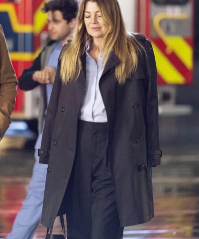 TV Series Grey's Anatomy (S19) Ellen Pompeo Black Coat