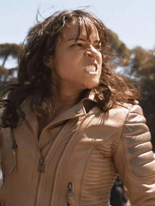 Movie Fast X 2023 Letty Brown Leather Jacket