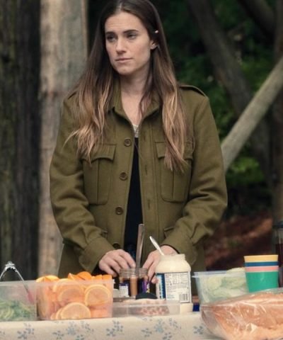 Allison Williams Green Coat