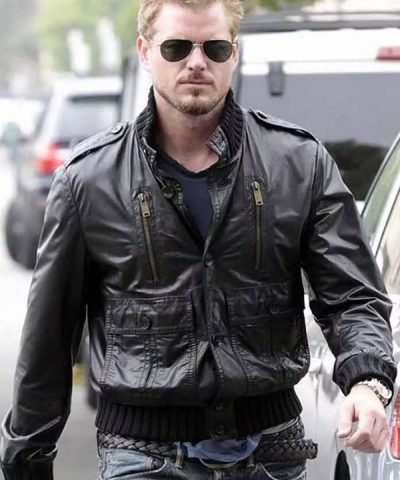 Dr. Mark Sloan Grey’s Anatomy S16 Eric Dane Black Leather Jacket