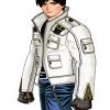 Video Game The King Of Fighters Kyo Kusanagi White Leather Jacket