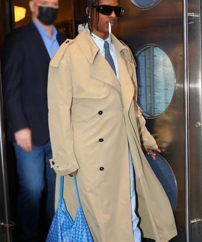 A$AP Rocky Beige Trench Coat