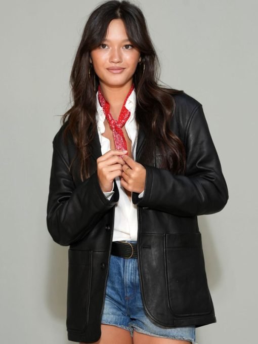 Lily Chee 2023 Leather Coat