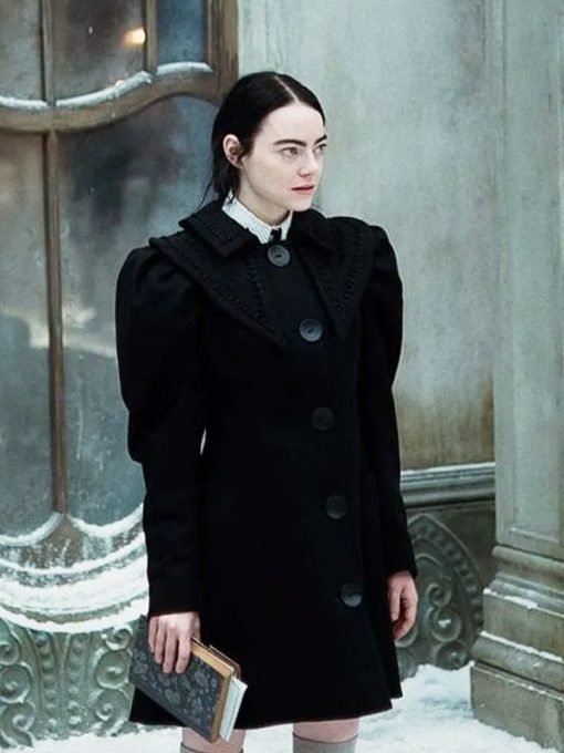 Bella Baxter Black Wool Coat