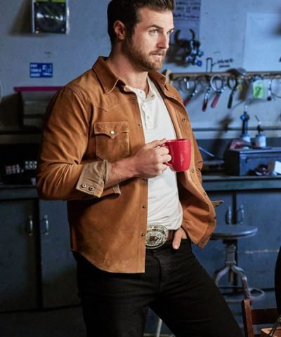 TV Series Ride (2023) Cash McMurray Brown Suede Leather Jacket