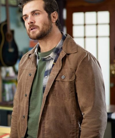 TV Series Ride (2023) Beau Mirchoff Brown Cotton Jacket