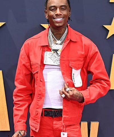 Bet Awards Soulja Boy Red Cotton Jacket