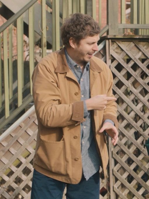 Michael Cera Brown Cotton Jacket