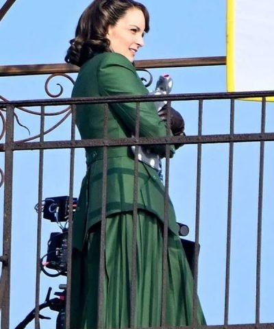 A Haunting In Venice Tina Fey Green Coat