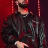 Drake Amici Violente Black Leather Jacket