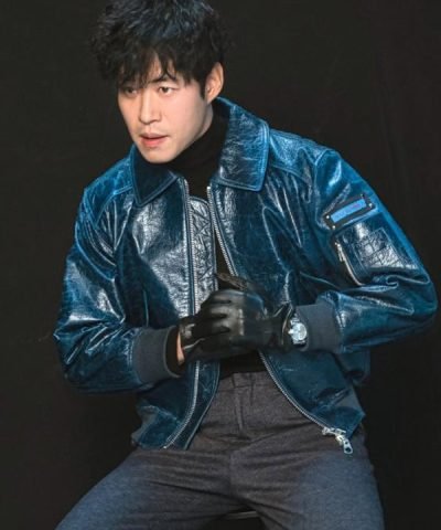 Joon-Sang Yoo Green Leather Jacket