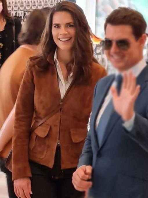 Mission Impossible 7 Hayley Atwell Brown Jacket