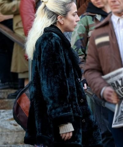 Lady Gaga Velvet Coat