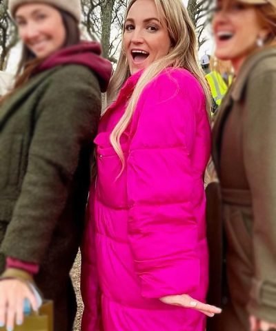 Jamie Lynn Spears Trench Puffer Coat