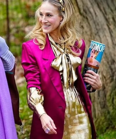 And Just Like That S02 Sarah Jessica Parker Pink Coat