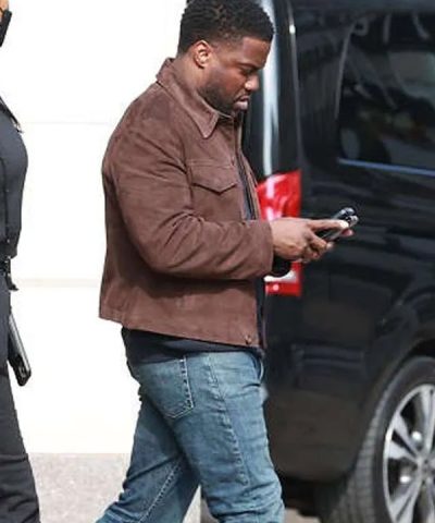 Lift Kevin Hart Brown Suede Leather Jacket