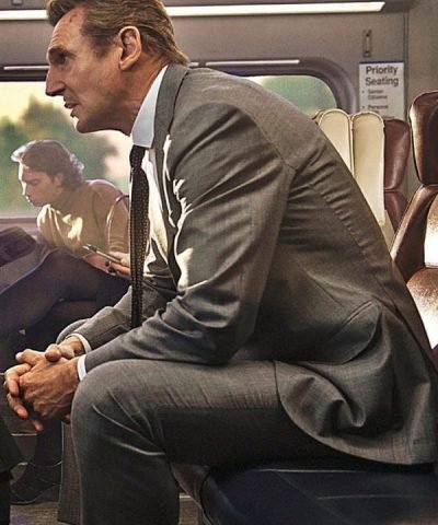 Liam Neeson 2023 Grey Suit