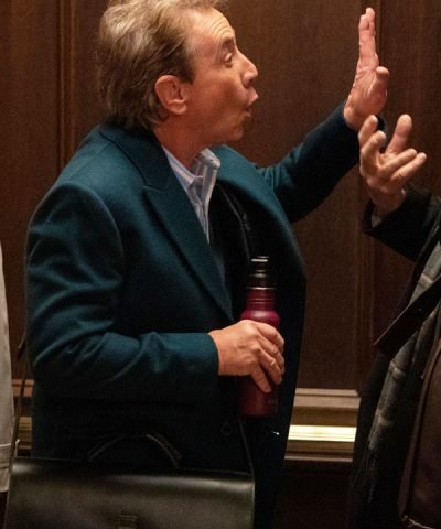 Only Murders In The Building S03 Martin Short Black Coat