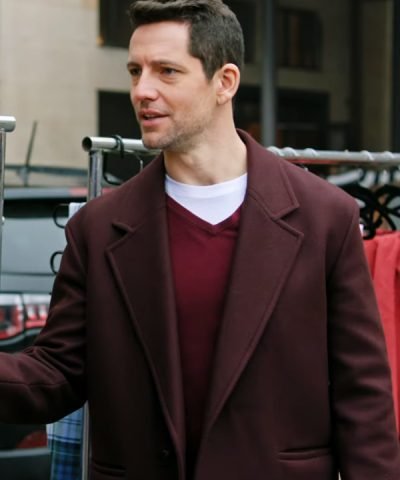 Unforgettable Christmas Brett Donahue Maroon Coat