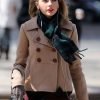 Taylor Swift Singer Beige Peacoat