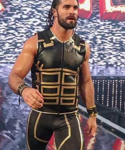 WWE Wrestler Seth Rollins Leather Vest