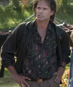 Walton Goggins S01 Black Leather Jacket