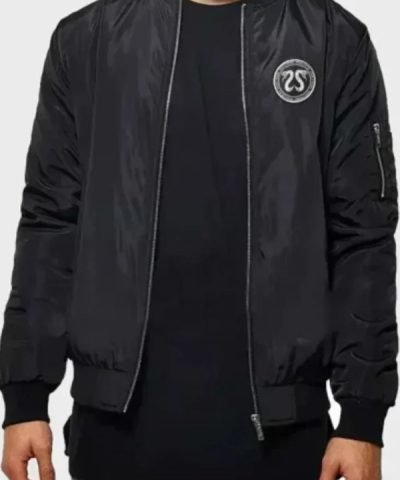 CRSSD Black Bomber Jacket