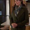 Erica Durance Green Trench Coat