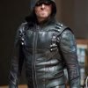 Arrow Stephen Amell Green Leather Jacket