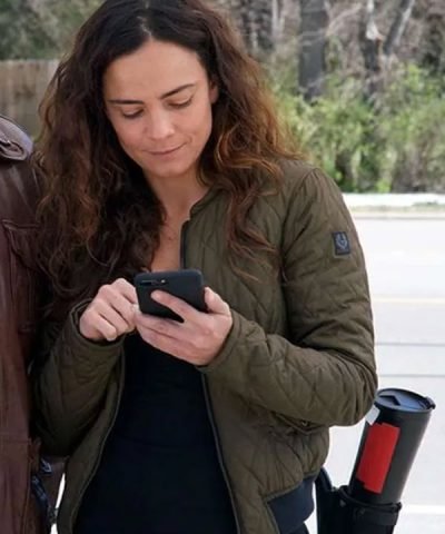 Alice Braga Green Polyester Jacket