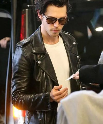 Austin Butler The Bikeriders (2023) Benny Black Biker Leather Jacket