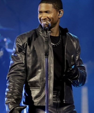 Usher Black Leather Jacket