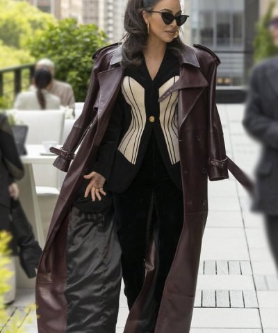 Kim Kardashian S012 Brown Coat