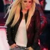 Britney Spears Black Leather Jacket