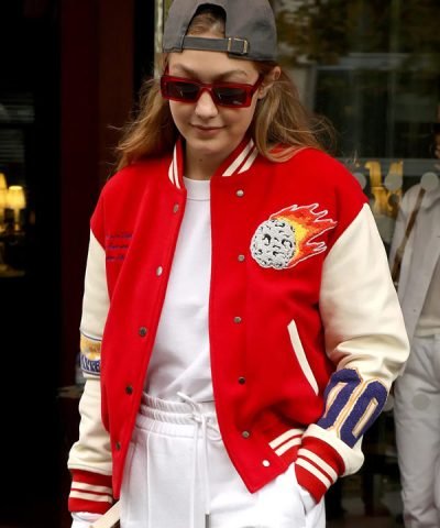 Gigi Hadid Red Jacket