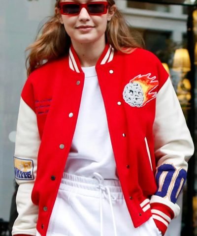 Gigi Hadid Meteor Shower Varsity Jacket