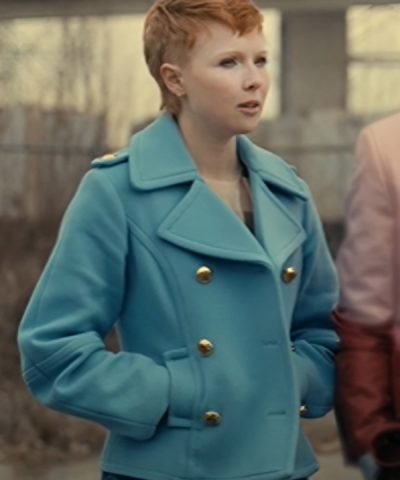 Molly C. Quinn S01 Wool Coat