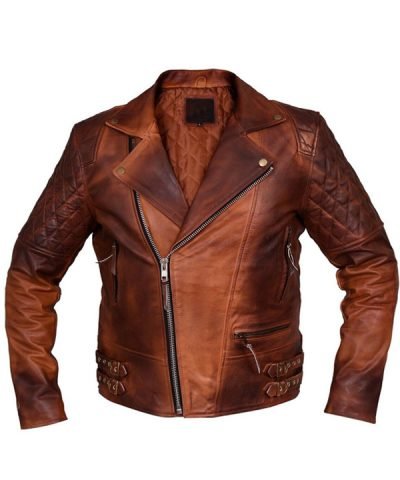 Women's Distressed Leather Jacket