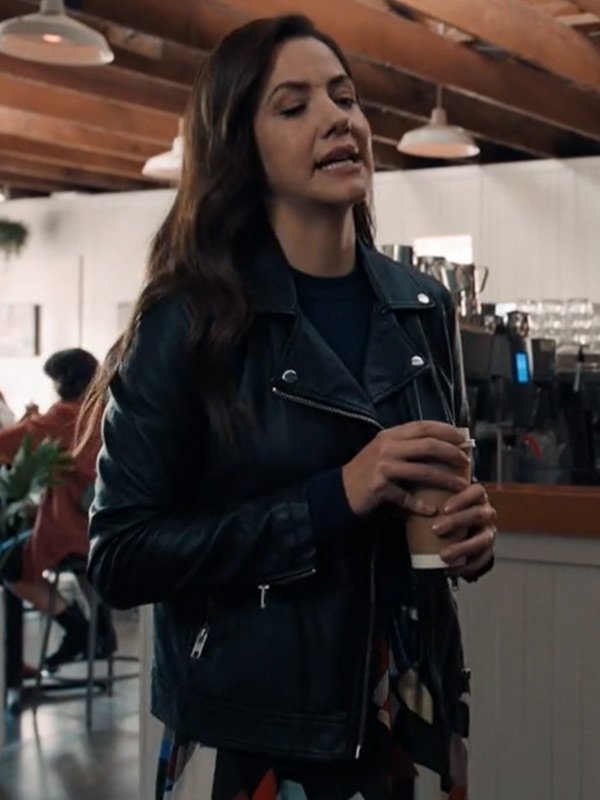 Julie Gonzalo 3 Bed 2 Bath 1 Ghost Black Leather Jacket